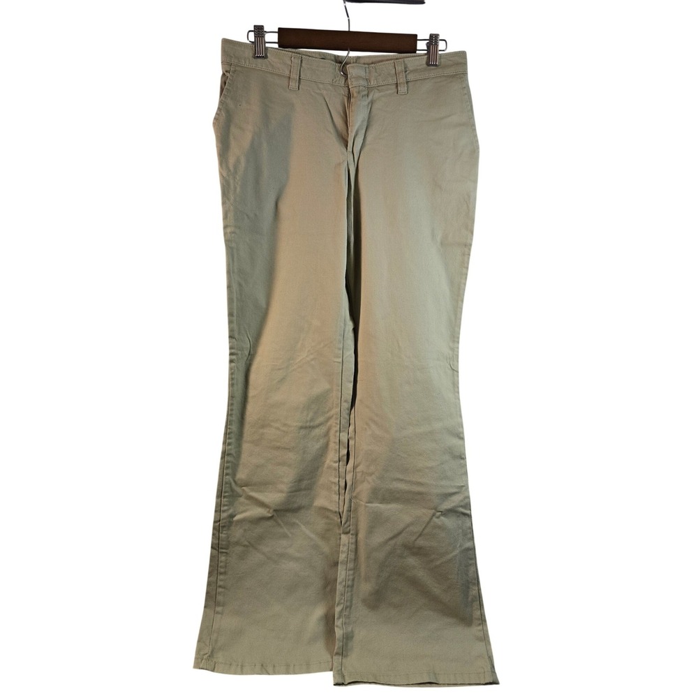 Dickies Women Slim Fit Khaki‎ Work Pants Tan Bootcut Trousers W5142K0 Size 10R